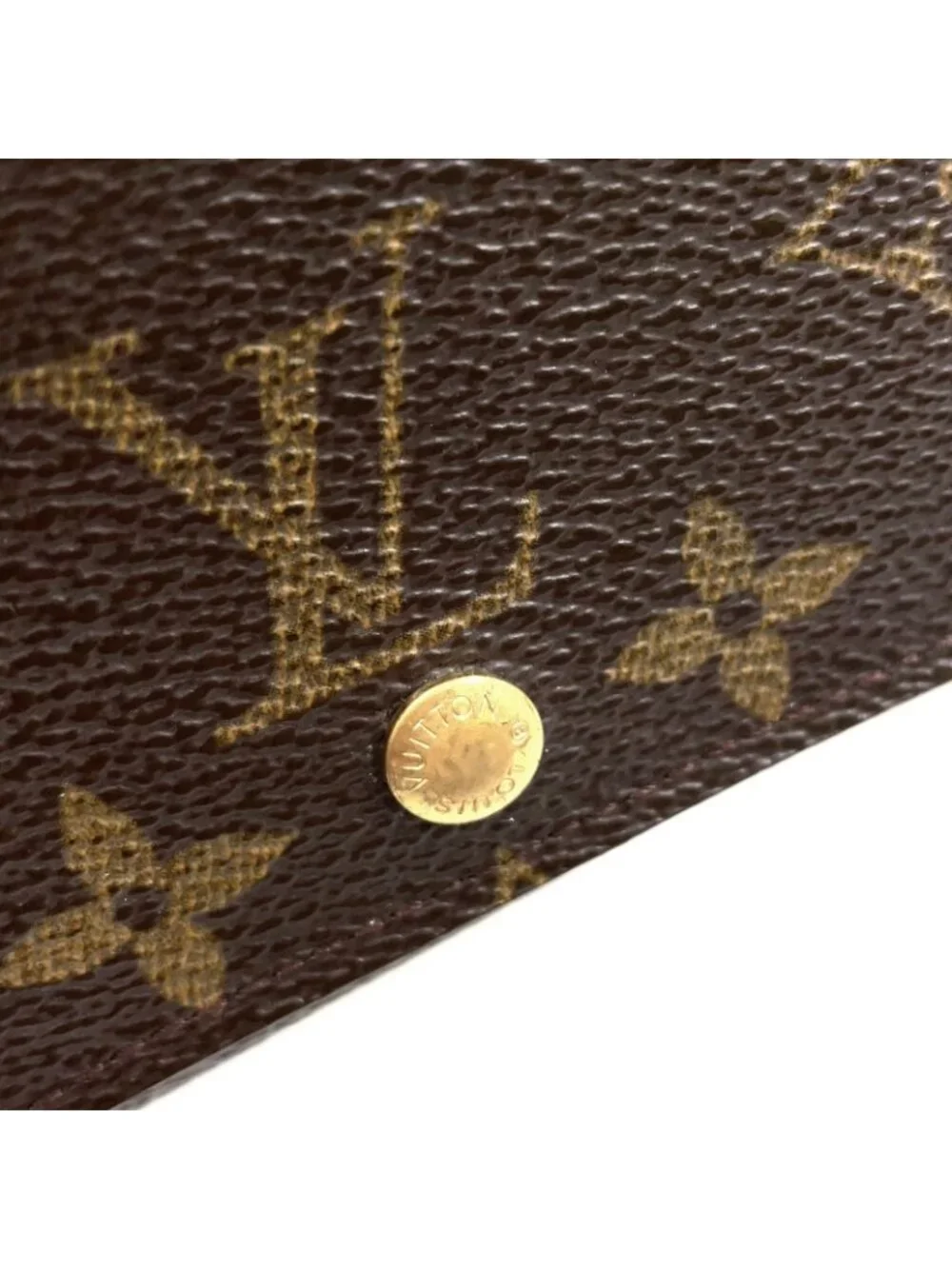 Louis Vuitton Porte-Monnaie Viet Tresor Monogram Leather Brown Bifold Wallet